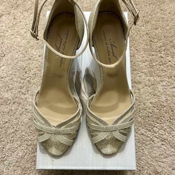 NIB Annie Scarpine da Balletto Italiane Formal Heeled Sandals - Picture 1 of 6